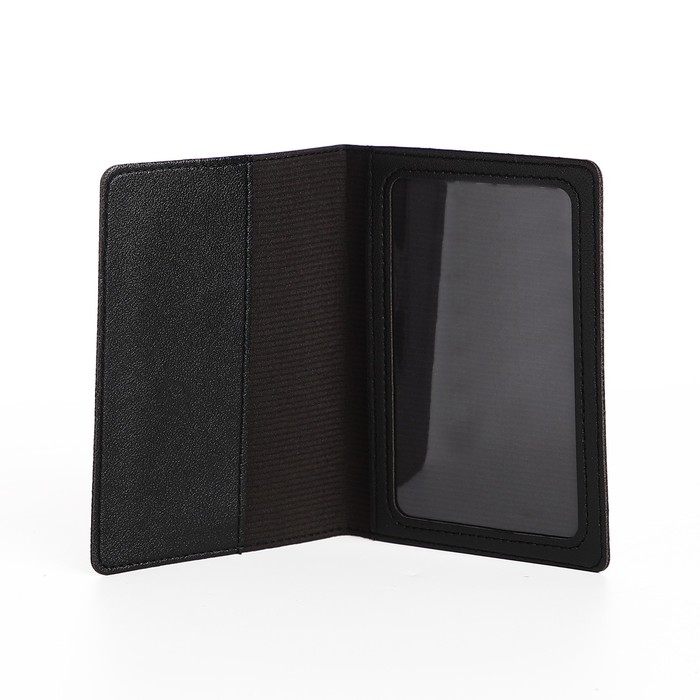 Обложка для паспорта, цвет чёрный