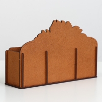 Календарь-карандашница "Лучшему учителю" с цветами, мдф, фанера, дуб, 22х7х14 см Календарь-карандашница "Лучшему учителю" с цветами, мдф, фанера, дуб, 22х7х14 см