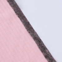 Лента по косой со строчкой, 10 мм &times; 50 м, цвет серый