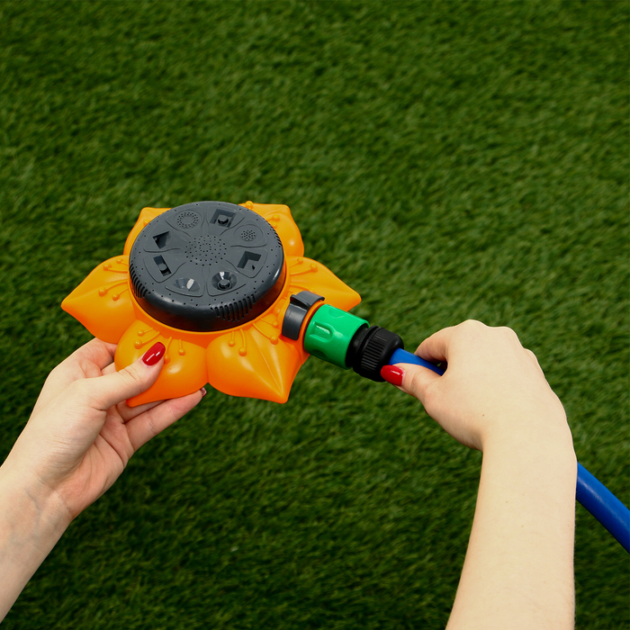 Распылитель многофункциональный, 8 режимов, под коннектор, пластик, «Цветок», Greengo Распылитель многофункциональный, 8 режимов, под коннектор, пластик, «Цветок», Greengo