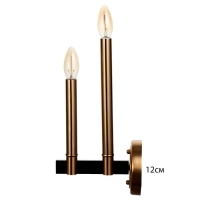 Бра "Барри" 2х40Вт Е14 латунь 19,5х12х31 см Бра "Барри" 2х40Вт Е14 латунь 19,5х12х31 см