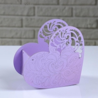 Кашпо деревянное "Сердце ажурное", сиреневый, 18×8.6×14 см Кашпо деревянное "Сердце ажурное", сиреневый, 18×8.6×14 см