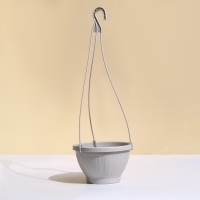 Кашпо подвесное, 2 л, пластик, бежевое Кашпо подвесное, 2 л, пластик, бежевое