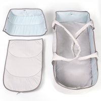 Люлька-переноска для новорожденных  &laquo;Ассорти&raquo;, цвет светло-серый