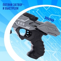 Бластер &laquo;Power gun&raquo;, стреляет мягкими пулями, цвет МИКС