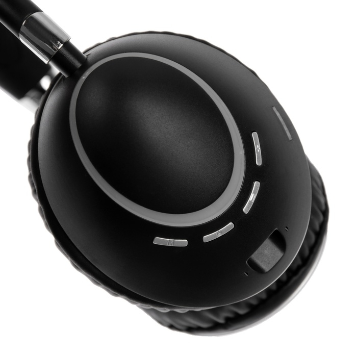 Наушники AKZ K53, беспроводные, полноразмерные, микрофон, подсветка RGB, чёрные