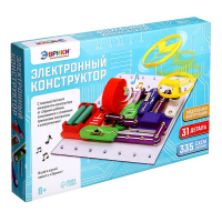 Конструктор электронный «Эврики», 335 схем, 31 элемент, работает от батареек Конструктор электронный «Эврики», 335 схем, 31 элемент, работает от батареек