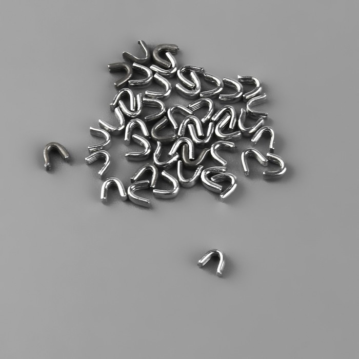 Набор: рулонная молния &laquo;Спираль&raquo; №5, 10 м, 20 бегунков, 40 верхних ограничителей, 20 нижних ограничителей, цвет белый