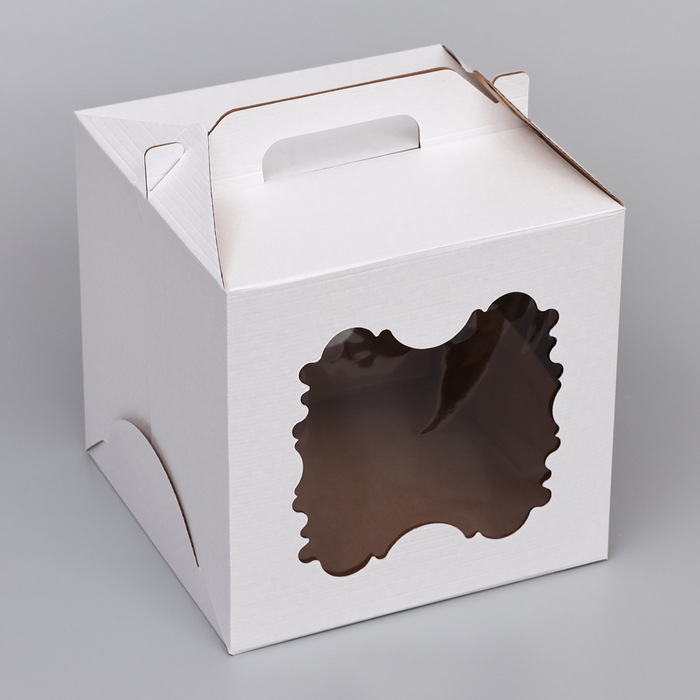 Кондитерская упаковка,2 окна, 30 х 30 х 30 см