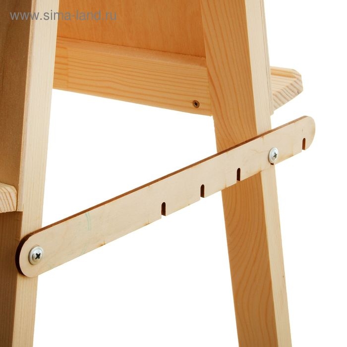 Мольберт тип &laquo;Хлопушка&raquo;, двусторонний, 120 х 60 х 65 см, планшет 60 х 60 см, неокрашенное дерево, Calligrata