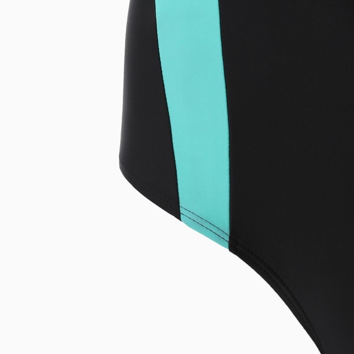 Купальник женский слитный, цвет бирюзовый, размер 42 (38)