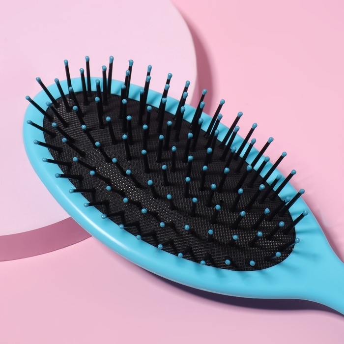 Расчёска массажная, 7 &times; 22 см, цвет МИКС