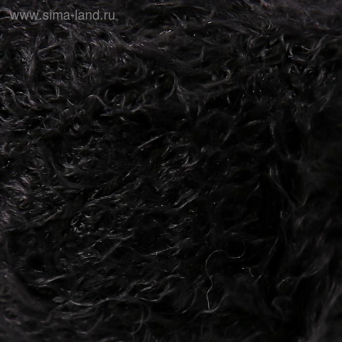 Пряжа Пряжа "Хлопок травка" 65% хлопок 35% полиамид 220 м/100гр (003 черный)