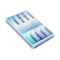 Набор маркеров-текстовыделителей 4 штуки/4 цвета, пастель, сине-сиреневый градиент Набор маркеров-текстовыделителей 4 штуки/4 цвета, пастель, сине-сиреневый градиент