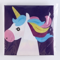 Аппликация помпошками «Единорог», размер — 20 × 20 см, клей 30 мл Аппликация помпошками «Единорог», размер — 20 × 20 см, клей 30 мл