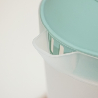 Кувшин с крышкой, 2 л, 20&times;12&times;26 см, цвет фисташковый