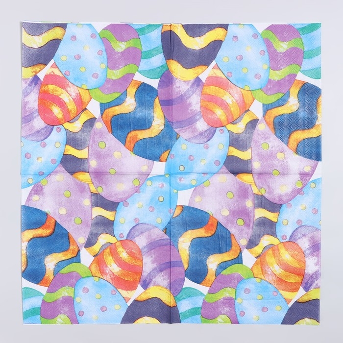 Салфетки бумажные &laquo;Пасхальные яички&raquo;, 33х33 см, набор 20 шт