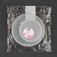 Набор контейнеров для рукоделия, 2 шт, d = 9 &times; 3 / 6,5 &times; 2,5 см, цвет прозрачный