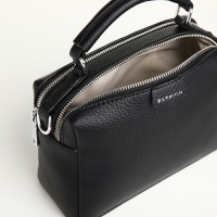 Сумка женская, 23*14*10, 2 отд на молнии, н/карман, регул ремень, черный Сумка женская, 23*14*10, 2 отд на молнии, н/карман, регул ремень, черный