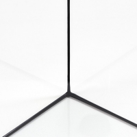 Аквариум "Дельта" угловой с крышкой, 40 литров, 39 х 39 х 36/41,5 см, чёрный