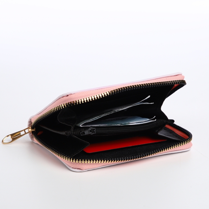 Кошелёк детский на молнии &laquo;Выбражулька&raquo;, цвет розовый