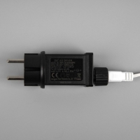 Гирлянда «Нить» 10 м, IP44, УМС, белая нить, 100 LED, свечение тёплое белое, мерцание всех светодиодов, 24 В Гирлянда «Нить» 10 м, IP44, УМС, белая нить, 100 LED, свечение тёплое белое, мерцание всех светодиодов, 24 В