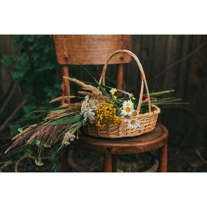 Корзина &laquo;Карина&raquo;, №2, дно:19&times;28 см, верх:34&times;28 см, H=8/40 см, ручное плетение, ива