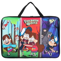 Папка с ручками текстильная А3, 20х470х350 мм, Гравити Фолз Папка с ручками текстильная А3, 20х470х350 мм, Гравити Фолз