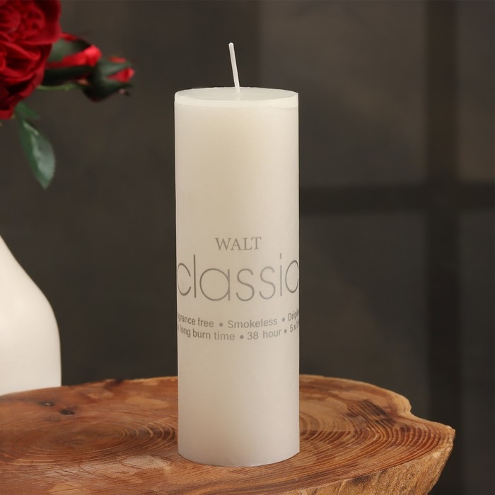 Свеча-цилиндр ароматическая "Жасмин", 5х15 см