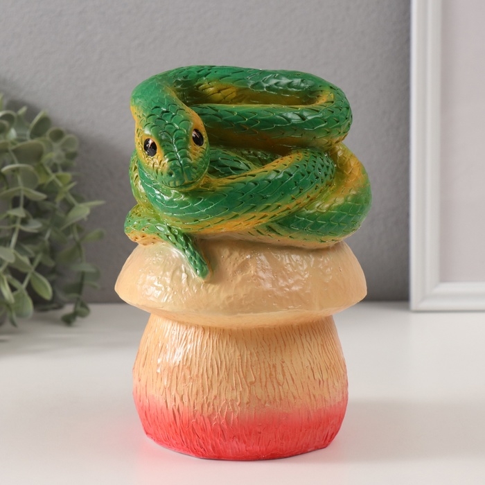 Копилка Копилка "ЗМЕЙКА НА ГРИБЕ" 18 х12 х 12 см.