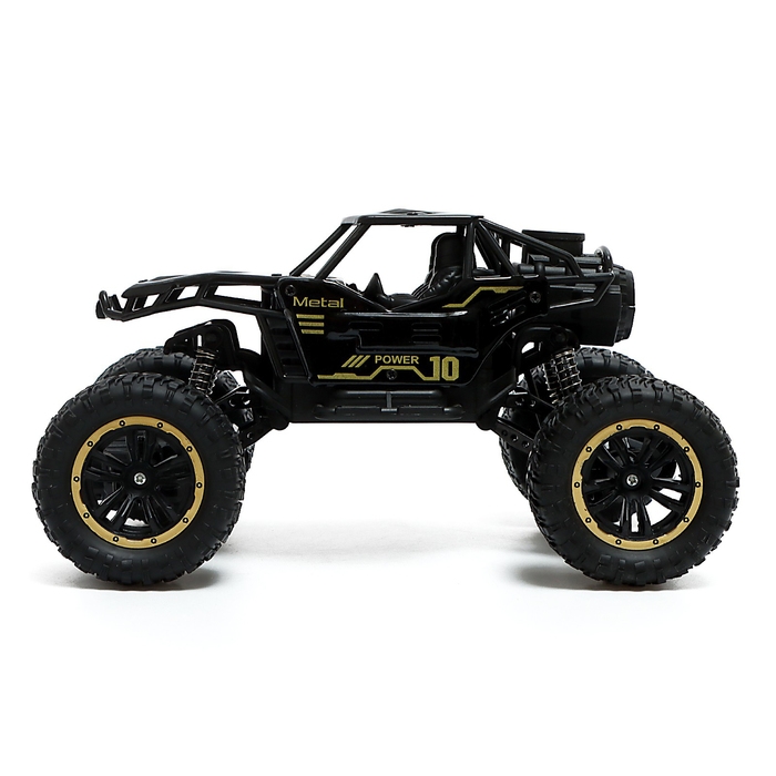 Джип &laquo;Вездеход&raquo;, радиоуправление, дым, элементы из металла, черный