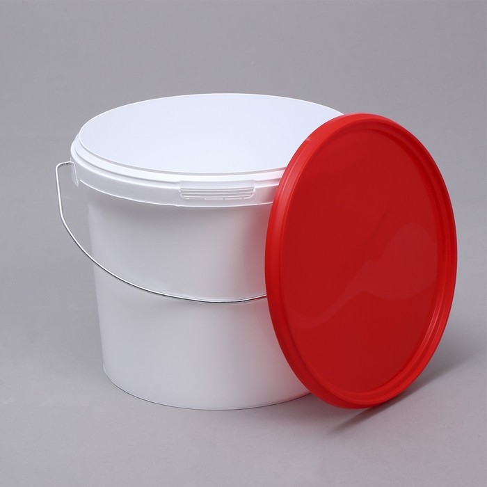 Бак-ведро пищевой, 5,7 л, с крышкой, белый Бак-ведро пищевой, 5,7 л, с крышкой, белый