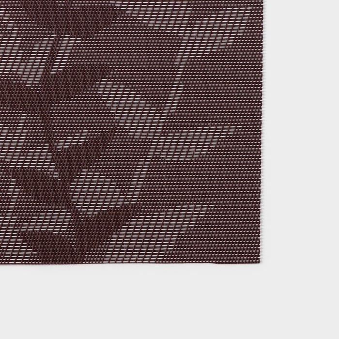 Салфетка сервировочная на стол Доляна &laquo;Росток&raquo;, 45&times;30 см, цвет серый