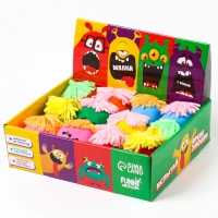 Антистресс сквиш мялка капитошка &laquo;Монстры&raquo;, в шоубоксе, с мукой