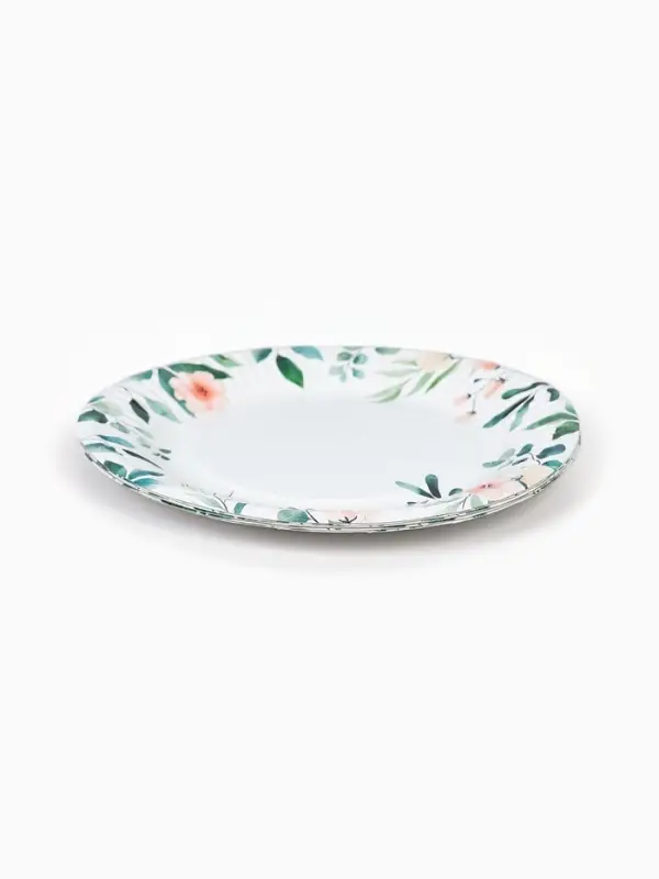 Тарелка одноразовая бумажная &laquo;Цветы&raquo;, 18 см