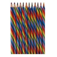 Карандаш многоцветный, толстый, заточенный