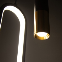 Светильник "Овал" LED 21Вт 4000К черный 14х3х41,5см BayerLux