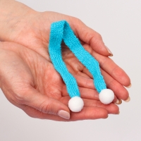 Шарфик для игрушек вязаный, набор 5 шт., размер 1 шт. — 27 × 2 см, цвет голубой Шарфик для игрушек вязаный, набор 5 шт., размер 1 шт. — 27 × 2 см, цвет голубой