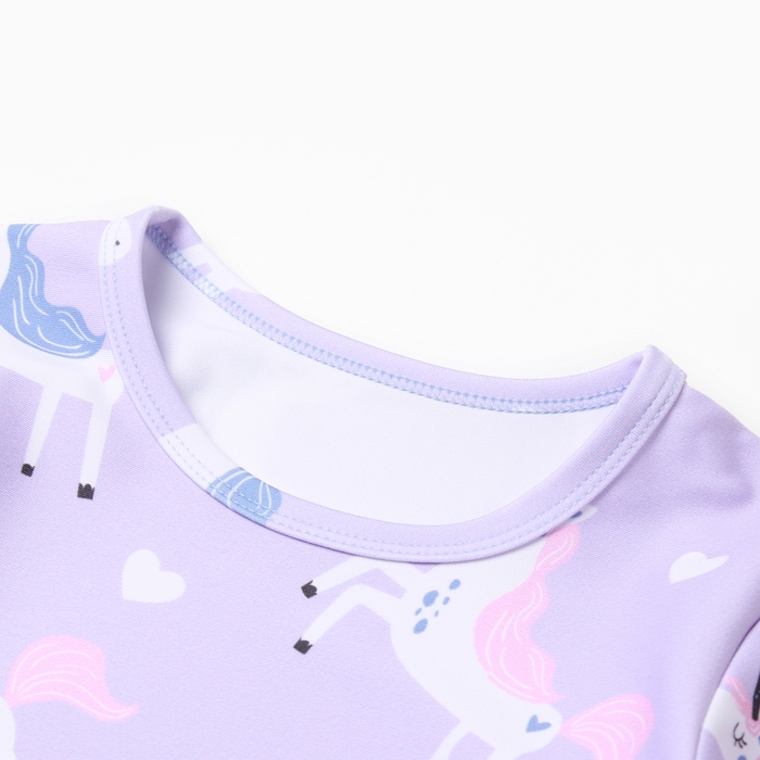 Купальник детский KAFTAN Купальник детский KAFTAN "Единороги", рост 98-104 см, лиловый