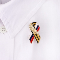 Значок на 9 мая &laquo;Георгиевская лента&raquo; , 1.7&times;3 см