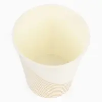 Набор посуды для праздника на 12 персон, белый с золотом (тарелки 23 см, стакан 250 мл)