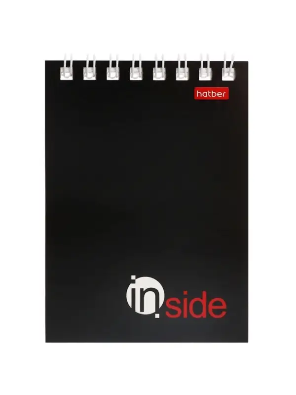 Блокнот А7 40л на гребне "INSIDE", обл мел карт 40Б7B1гр_01622