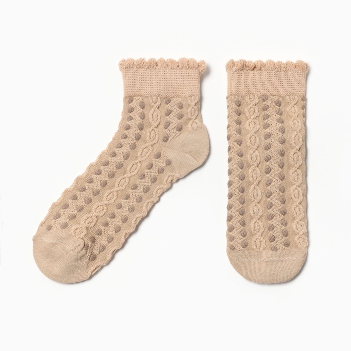 Носки детские в узор Носки детские в узор "Медвежонок" MINAKU, цв.бежевый (1-4 года)