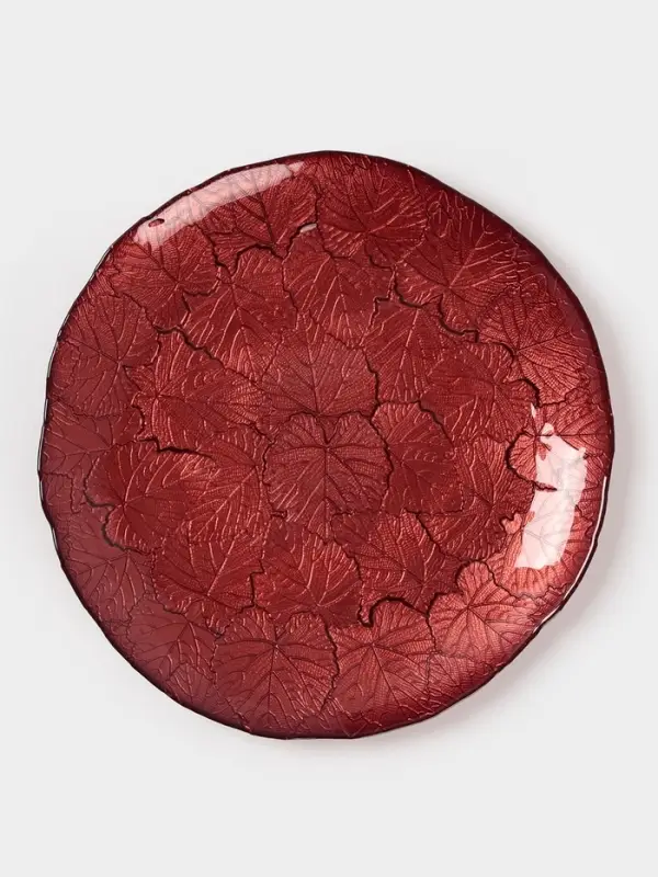 Тарелка "КРАСКИ ОСЕНИ" 28 см, красный цвет