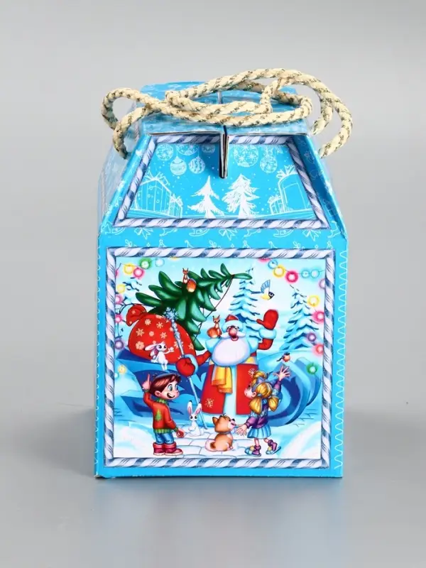 Подарочная новогодняя коробка &laquo;Снегоход&raquo;, Чемоданчик малый, 18&times;18&times;14 см