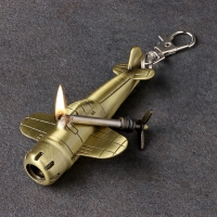 Вечная спичка "Самолет" туристическая, с кольцом