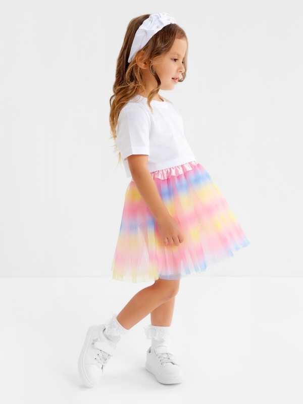 Юбка детская KAFTAN "Градиент" розовый, длина 30 см