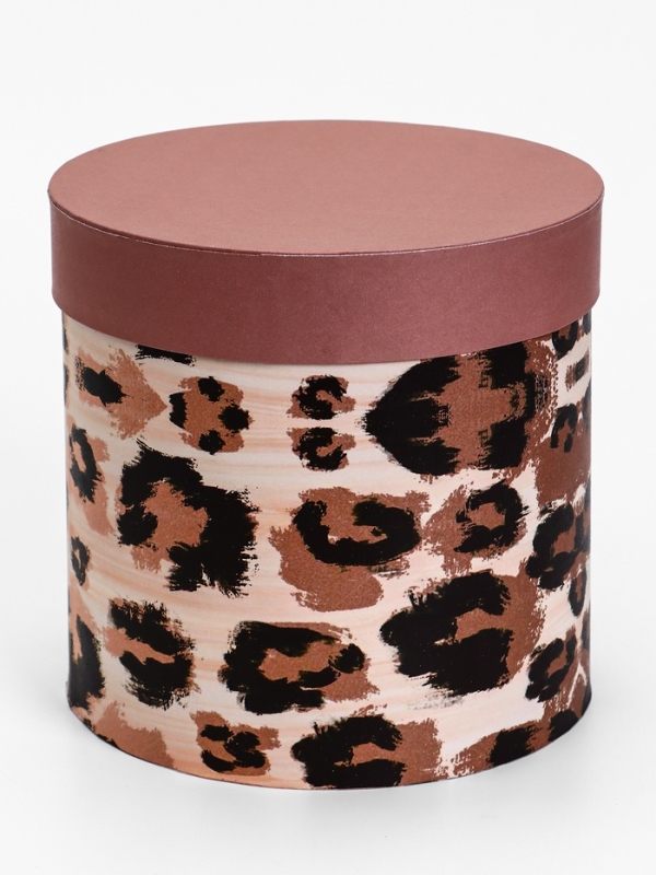 Шляпная коробка, леопард , 20 х 20 см Шляпная коробка, леопард , 20 х 20 см