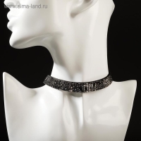 Чокер «Грация искр» тонкий, цвет чёрный, L=30 см Чокер «Грация искр» тонкий, цвет чёрный, L=30 см