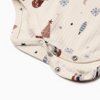 Набор (боди и комбинезон) Крошка Я "Новогодние игрушки", рост 68-74 см Набор (боди и комбинезон) Крошка Я "Новогодние игрушки", рост 68-74 см